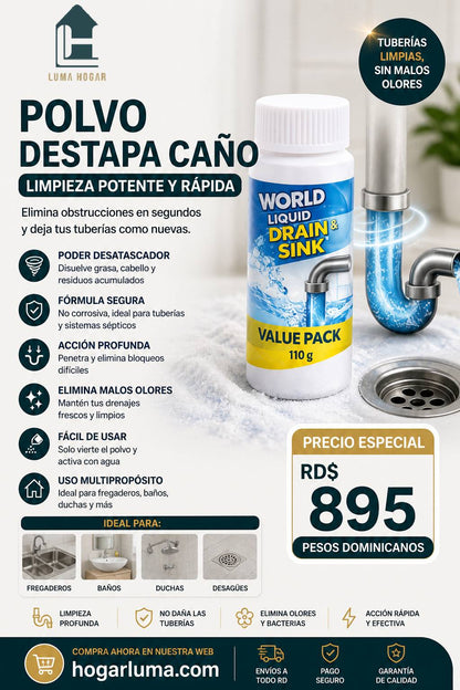 POLVO DESTAPA CAÑO/ WILD TORNADO