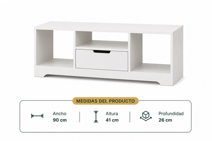 Mini Mesa TV Nórdica (90x26x41)