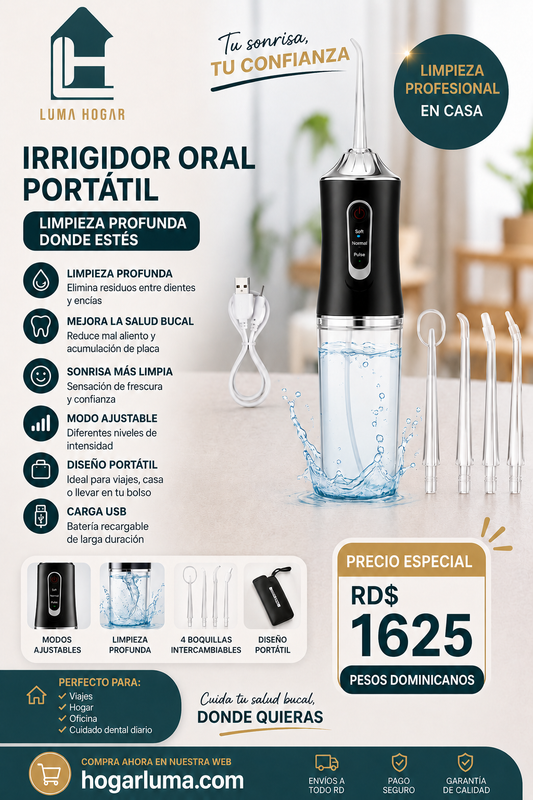 IRRIGADOR ORAL PORTÁTIL