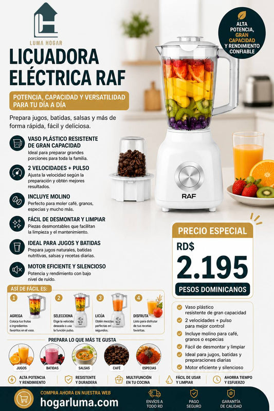 Licuadora Eléctrica RAF